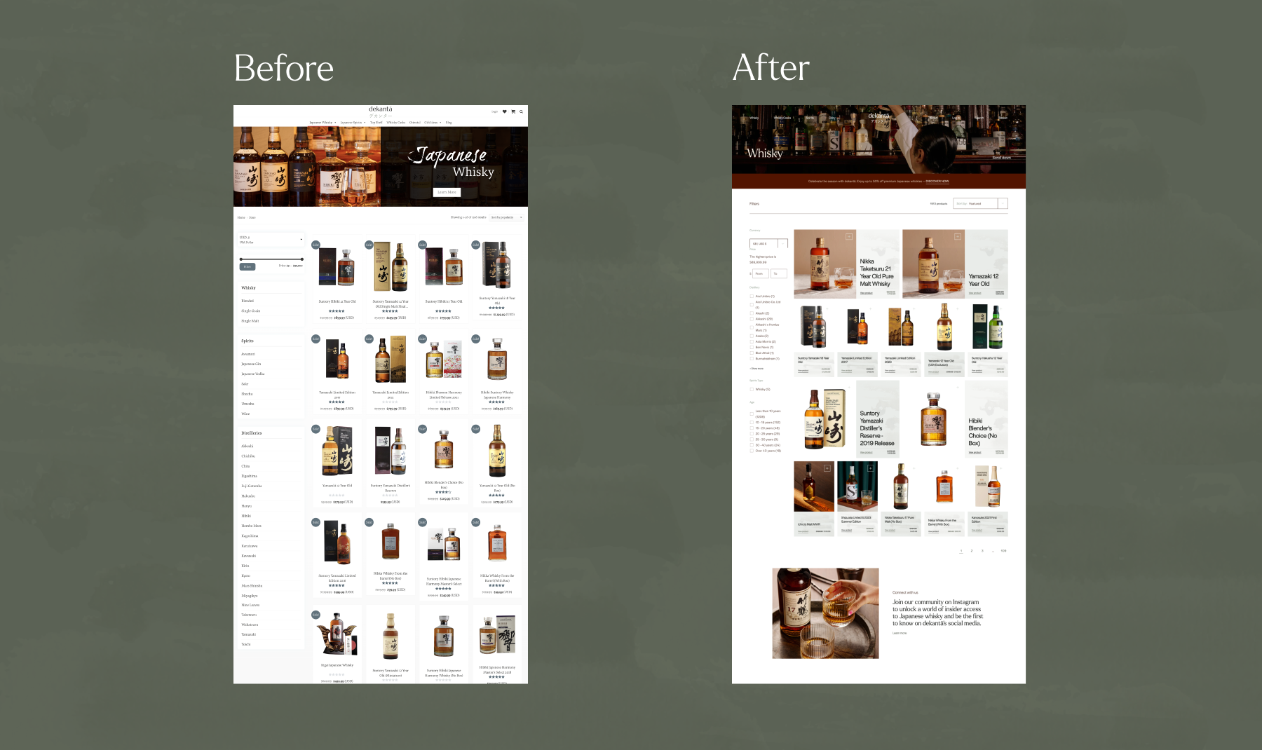 Dekanta website design mockup by Revo