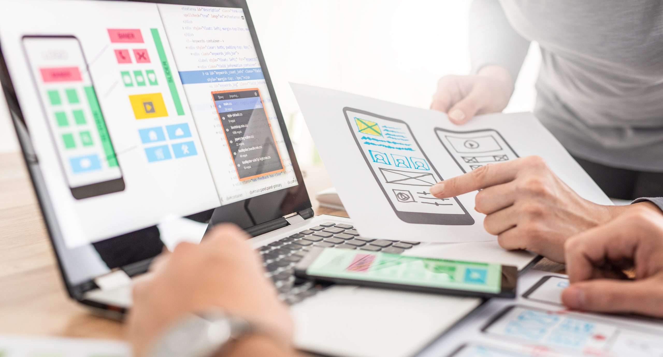 Reviewing website analytics for high bounce rates